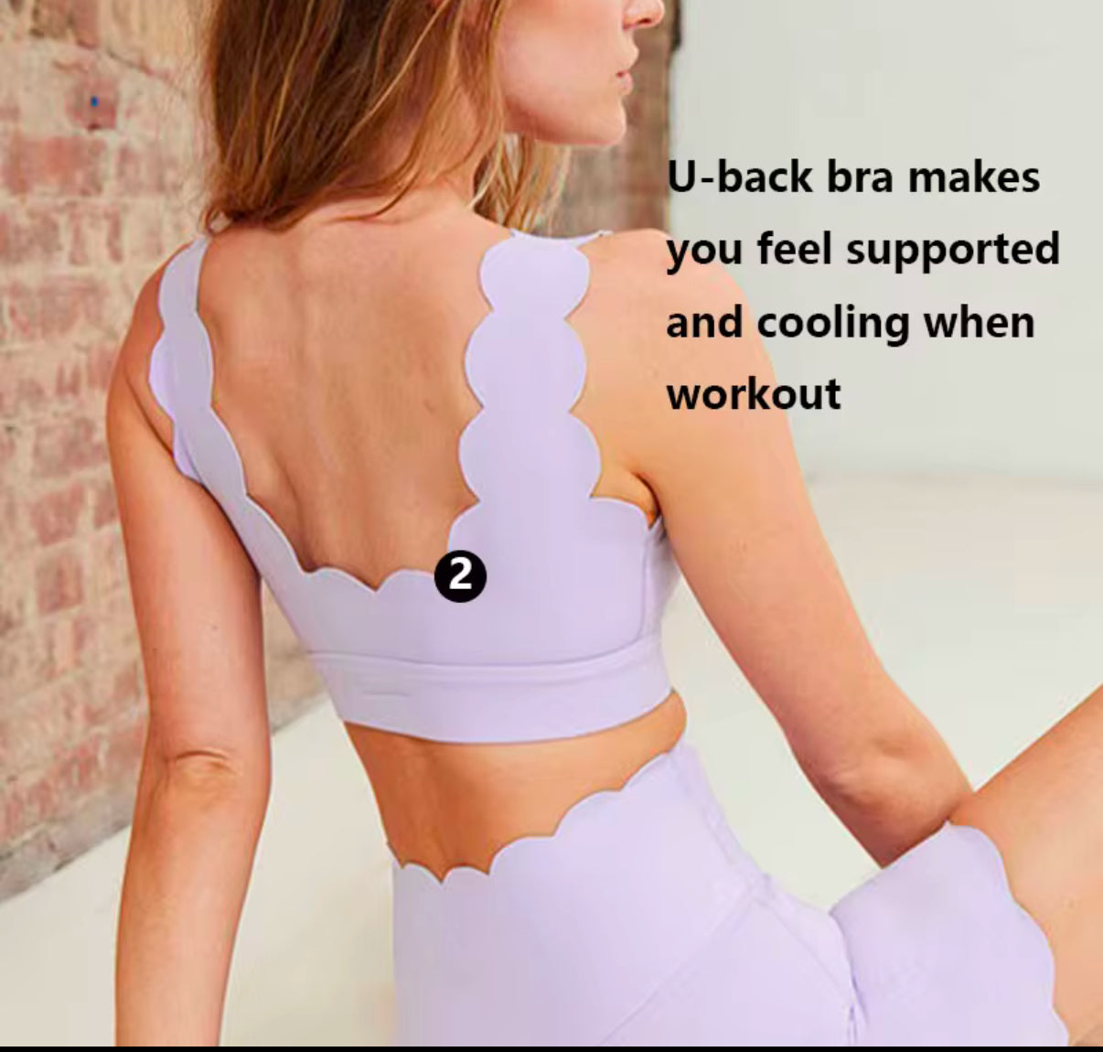 Scallop Activewear Sports bra