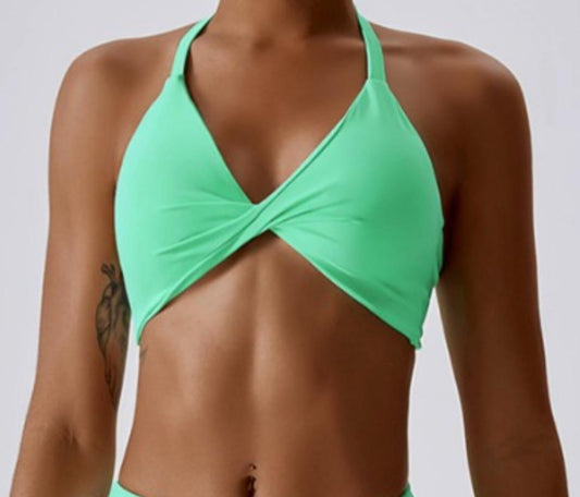 Dancer Sports Bra - Lime Coconut