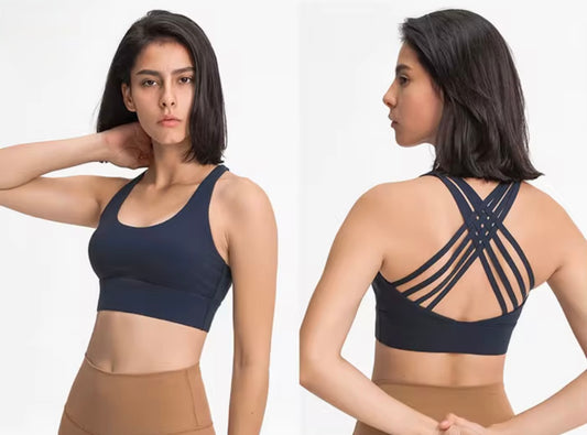 Dance Sports Bra Navy